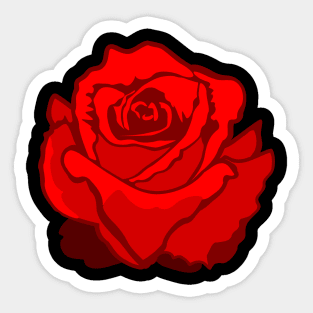 Red Rose Sticker